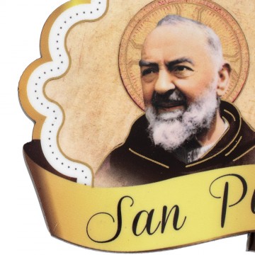 Magnete San Pio in Legno