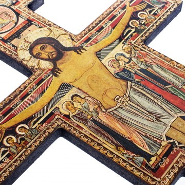 Croce San Damiano in Legno MDF
