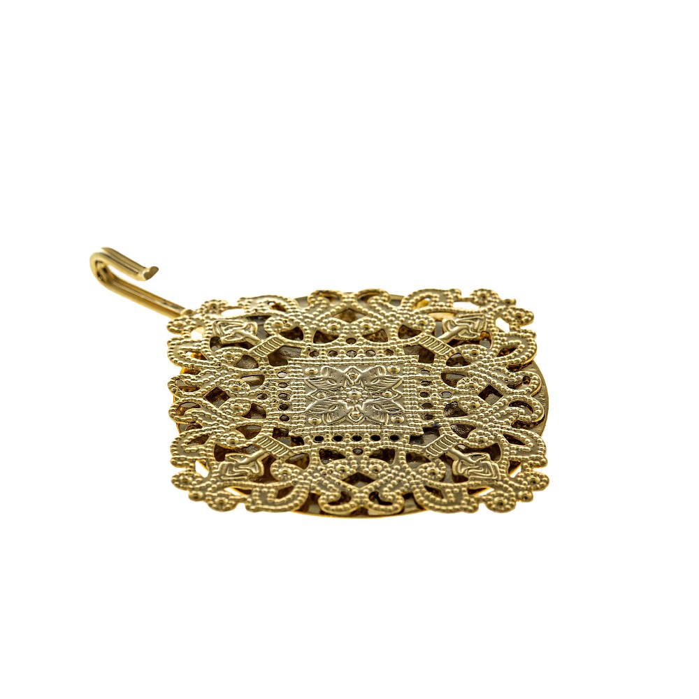 Ganci a S in metallo 60 mm per la sospensione dei macrame - oro x4 - Perles  & Co