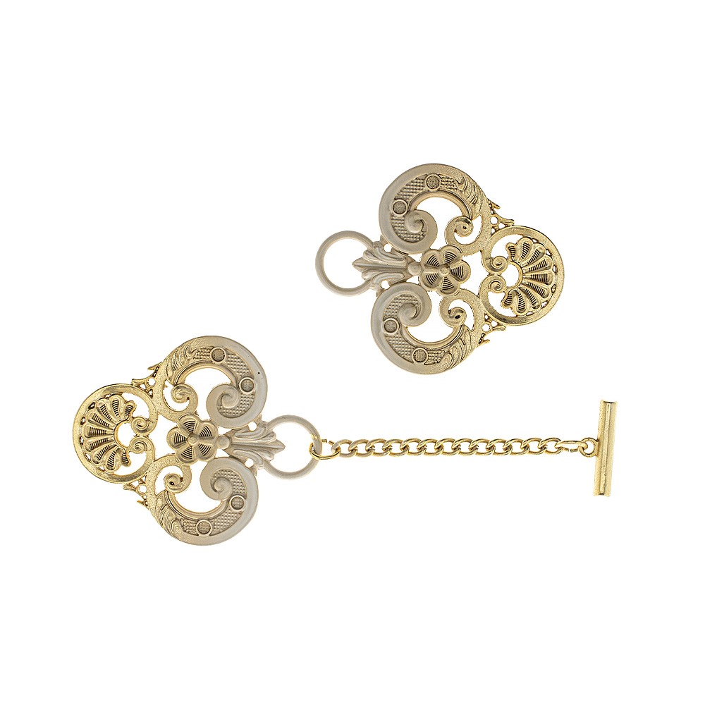 Ganci a S in metallo 60 mm per la sospensione dei macrame - oro x4 - Perles  & Co