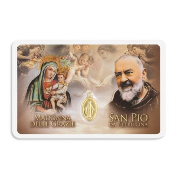Card San Pio e Madonna...
