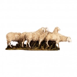 Gregge di Pecore per il Presepe 15 cm