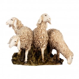 Gregge di Pecore per il Presepe 15 cm