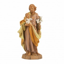 Statua San Giuseppe con Bambino Fontanini