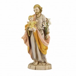 Statua San Giuseppe con Bambino Fontanini