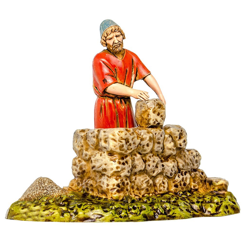 Statuina Del Muratore Per Il Presepe 10 Cm