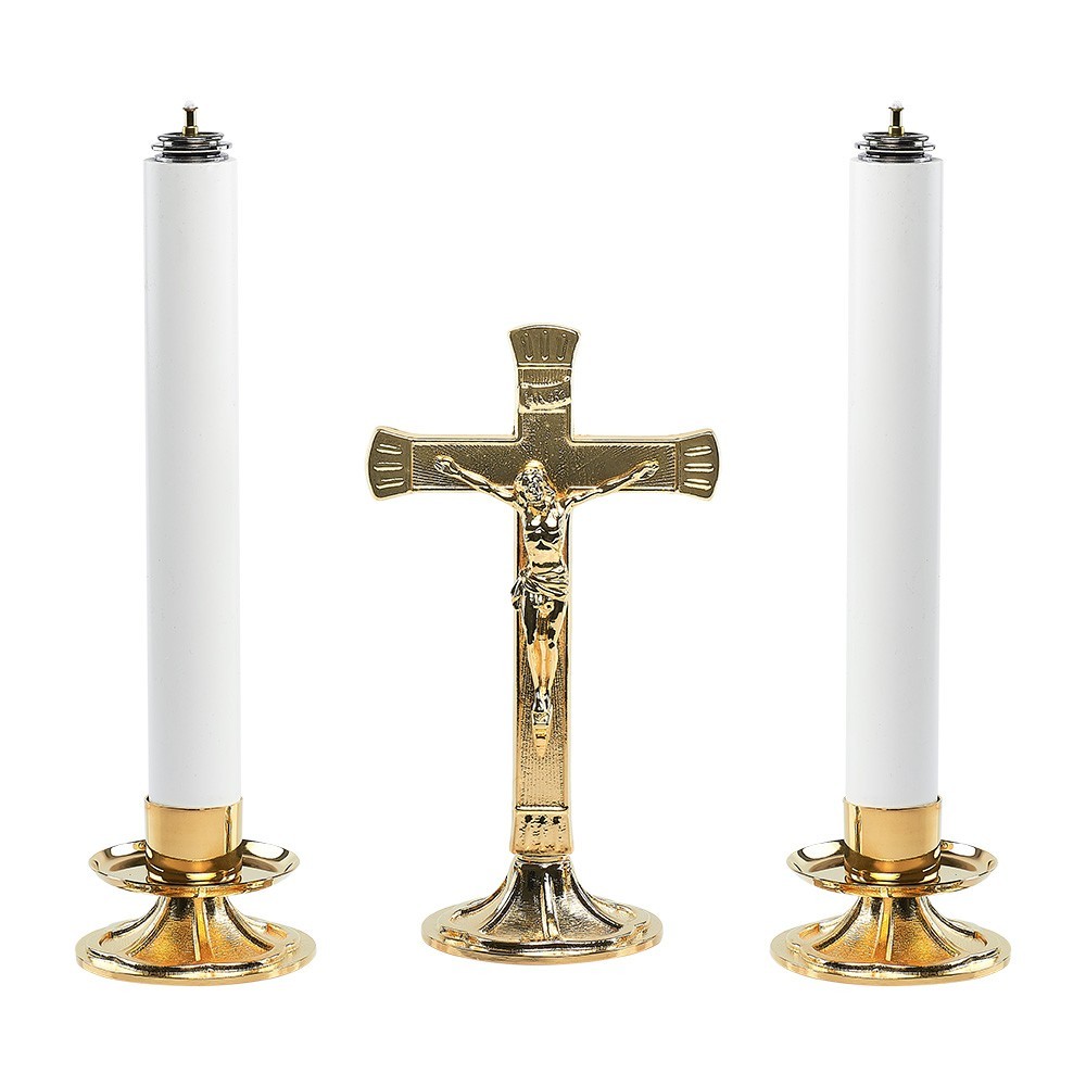 Set da altare: Croce e candelieri